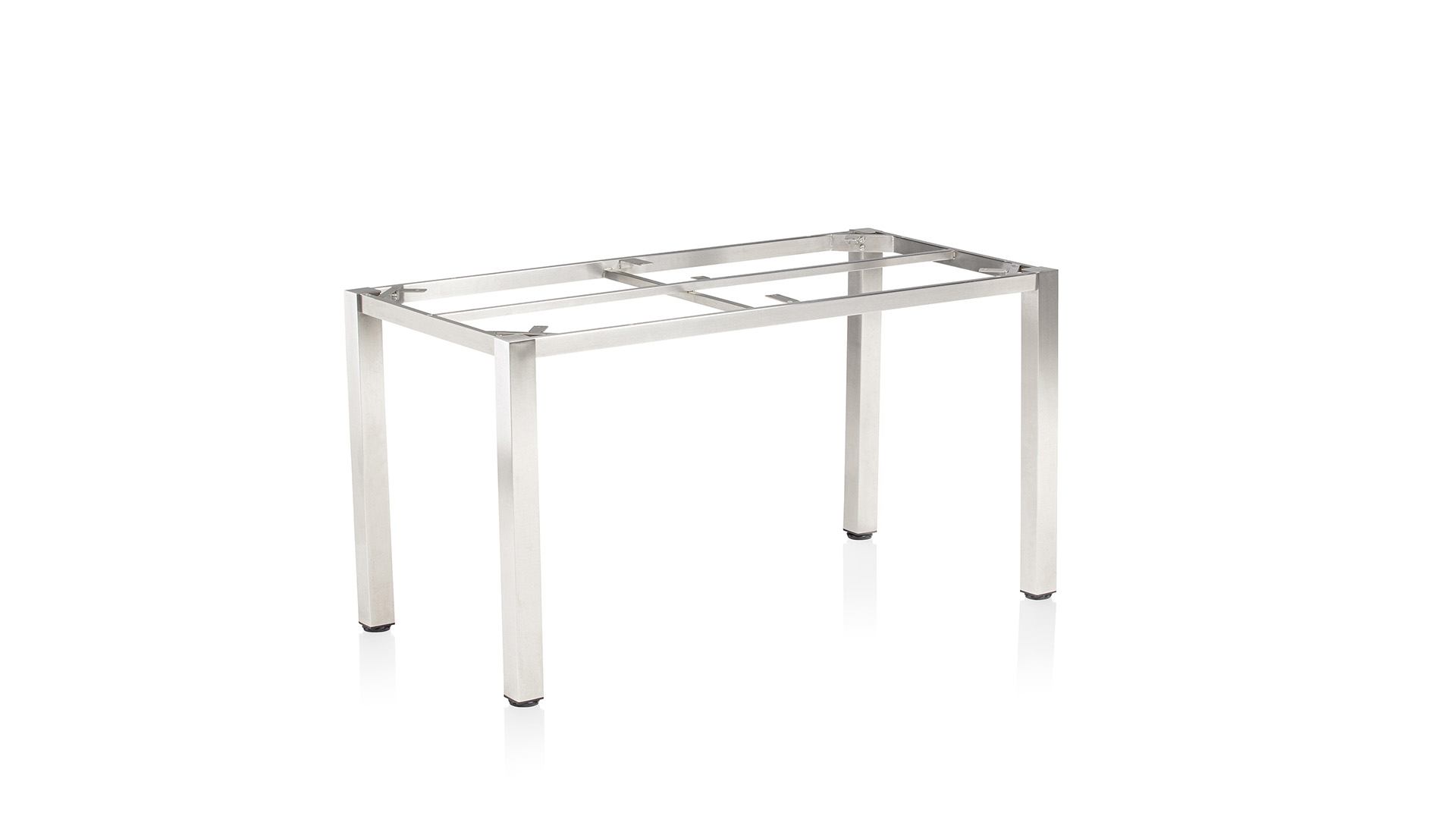 Table frame 140x70x72 cm, stainless steel