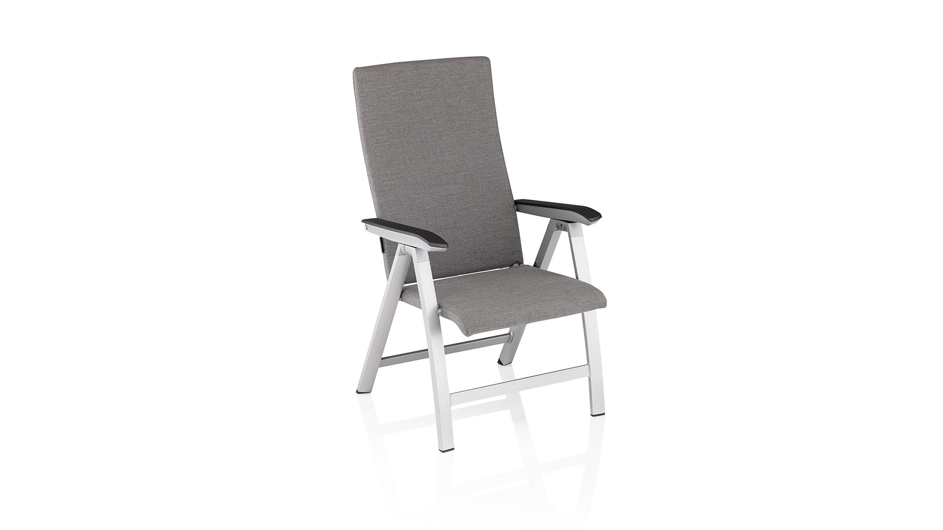Multi-position chair, aluminium/ Sunbrella® silver