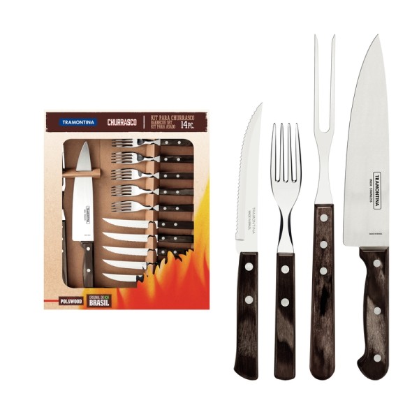 14 pcs. Grill cutlery set