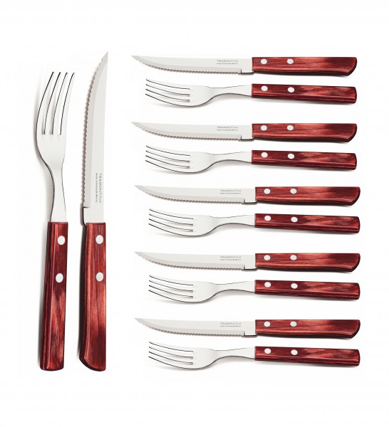 12 pcs. Steak/pizza cutlery set