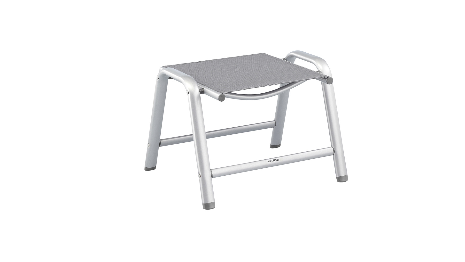 Stool, silver/anthracite-grey