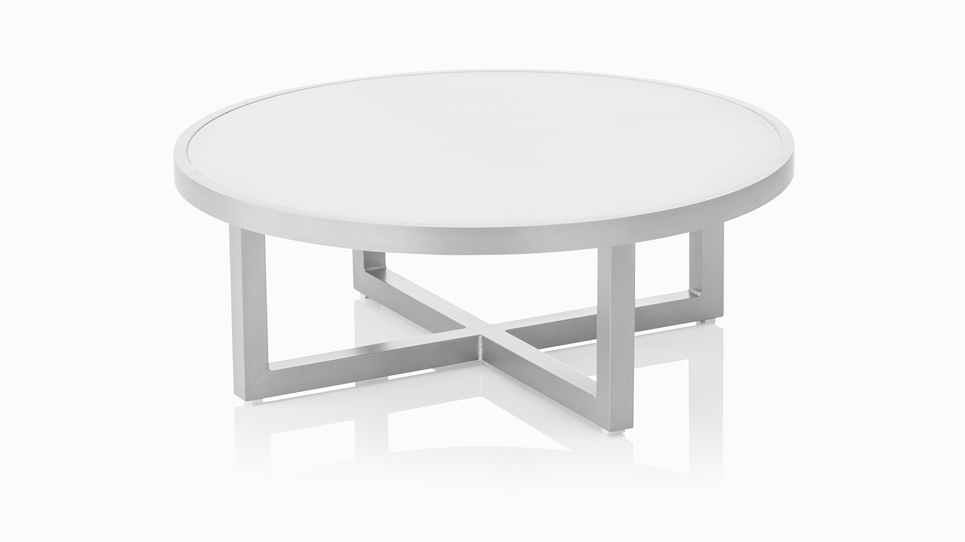 Lounge table 92 cm incl. 5 + glass top