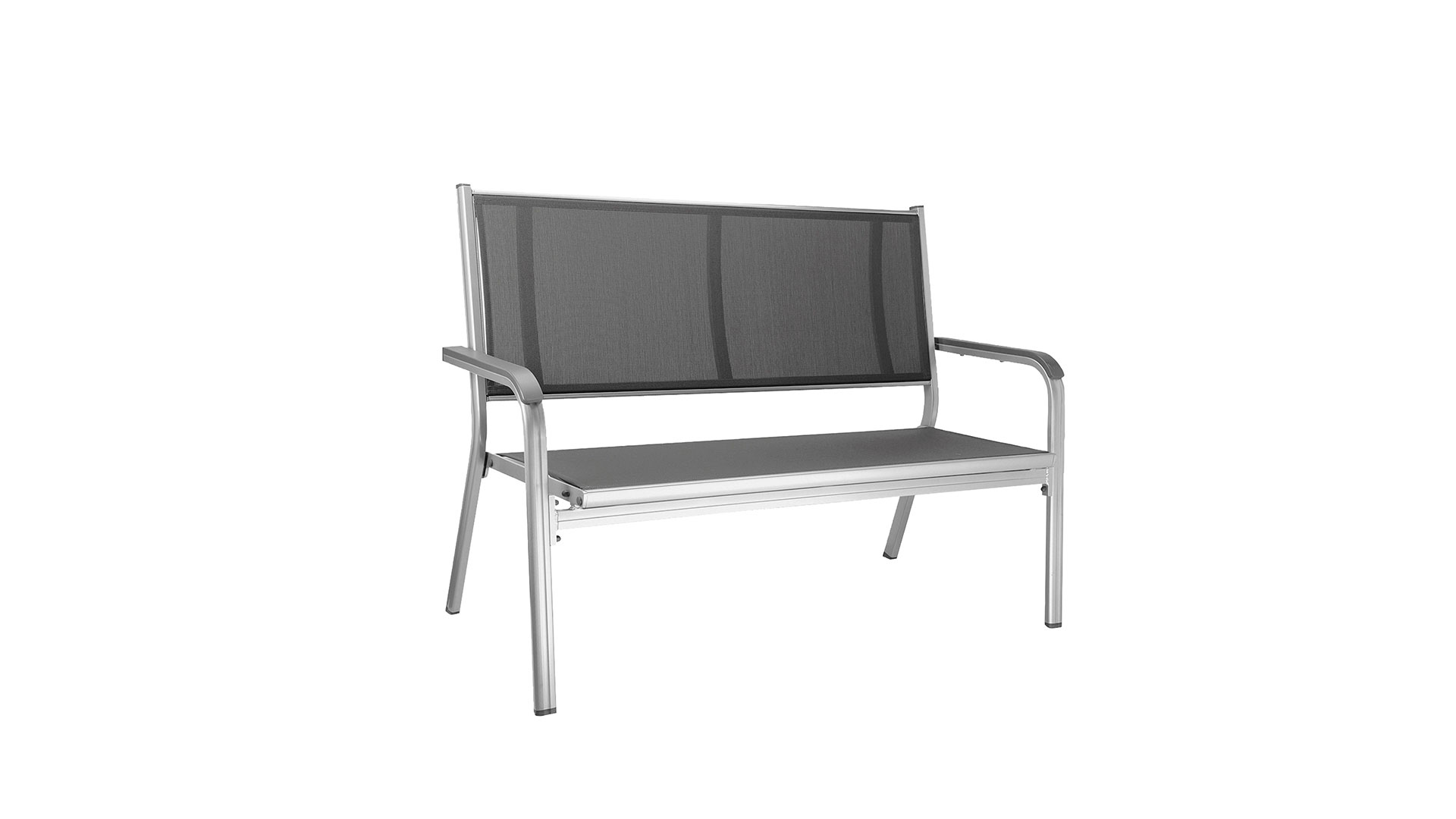 2pcs bench, silver/anthracite