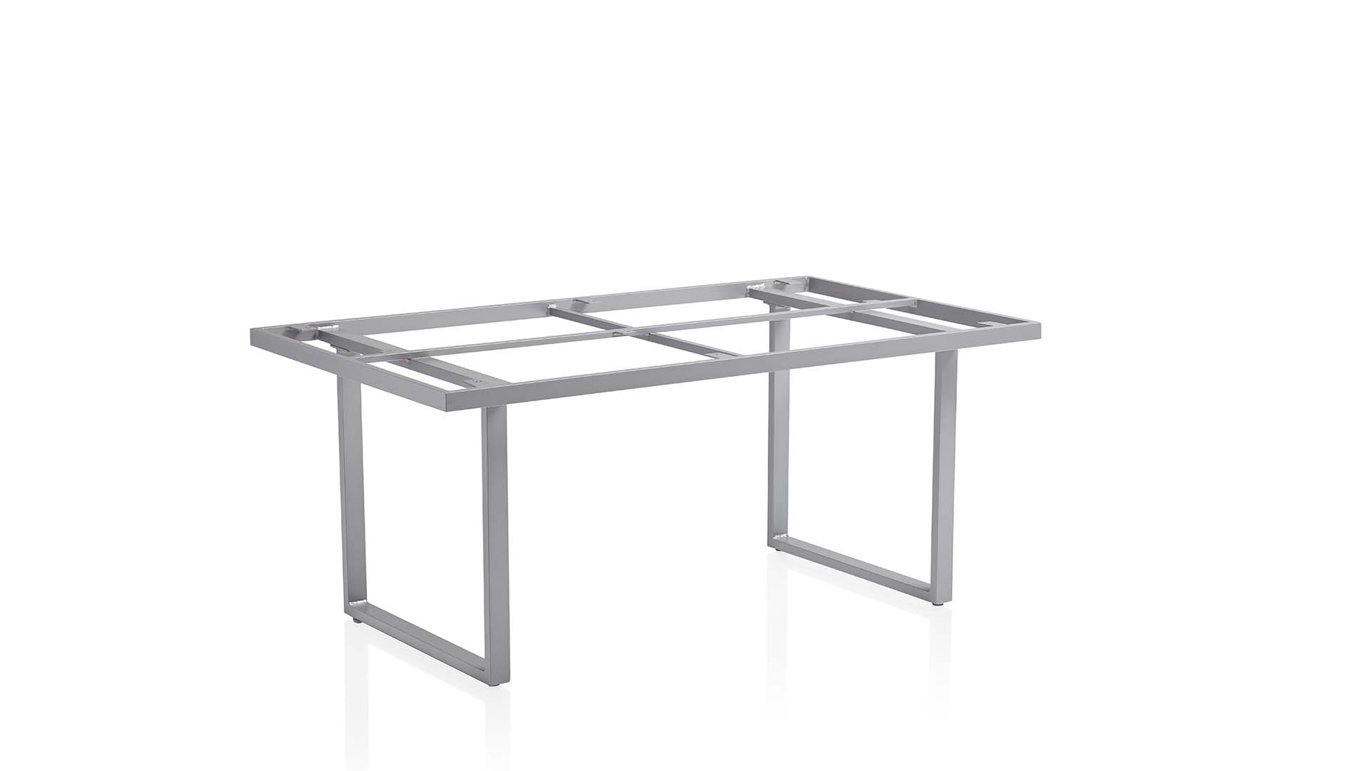 Casual dining table frame 160x95x68 cm, silver