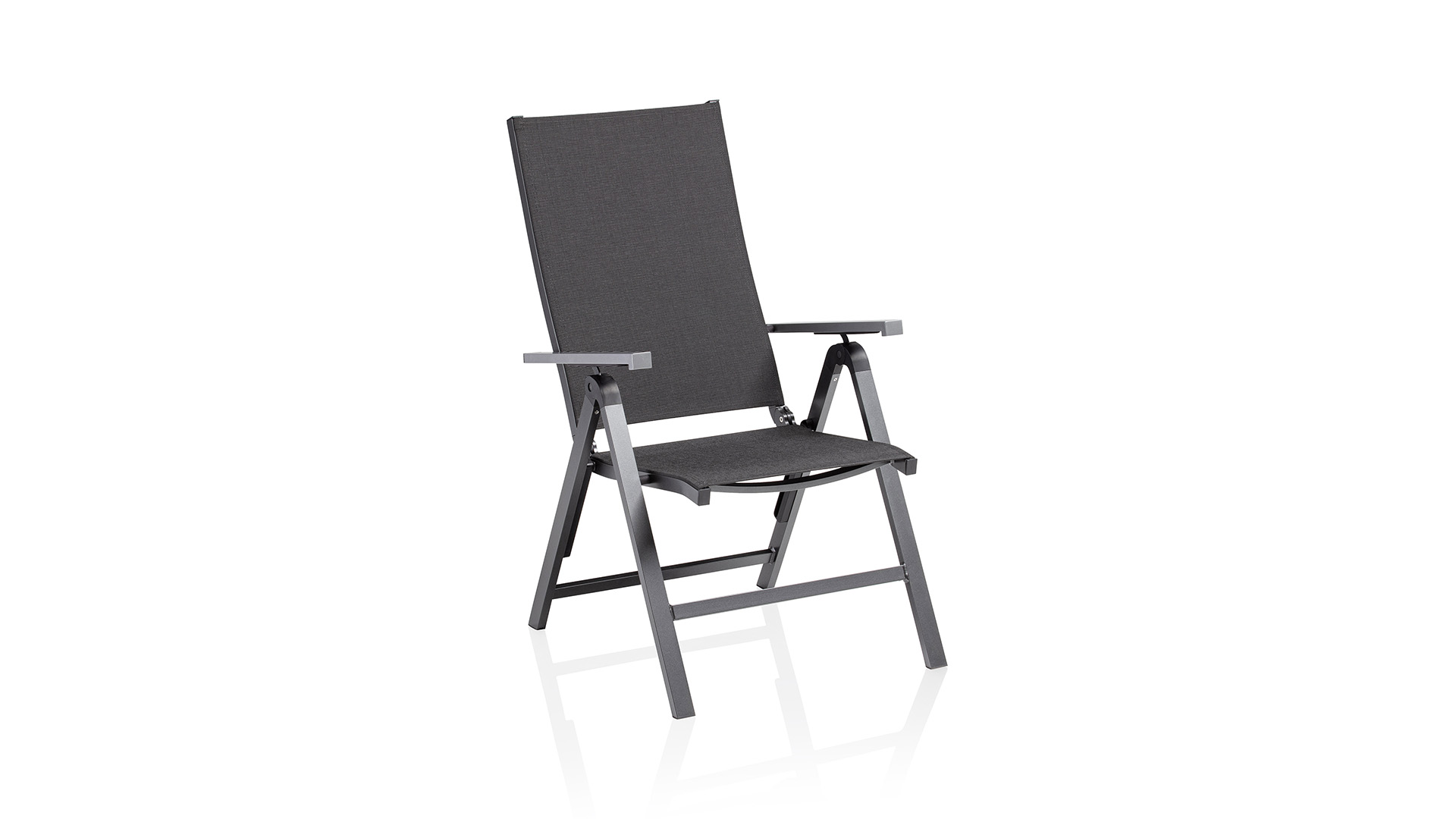 Multi-position chair, aluminium/Twitchell, anthrac