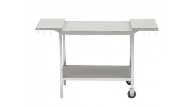 XL serving & grill trolley, stainless steel