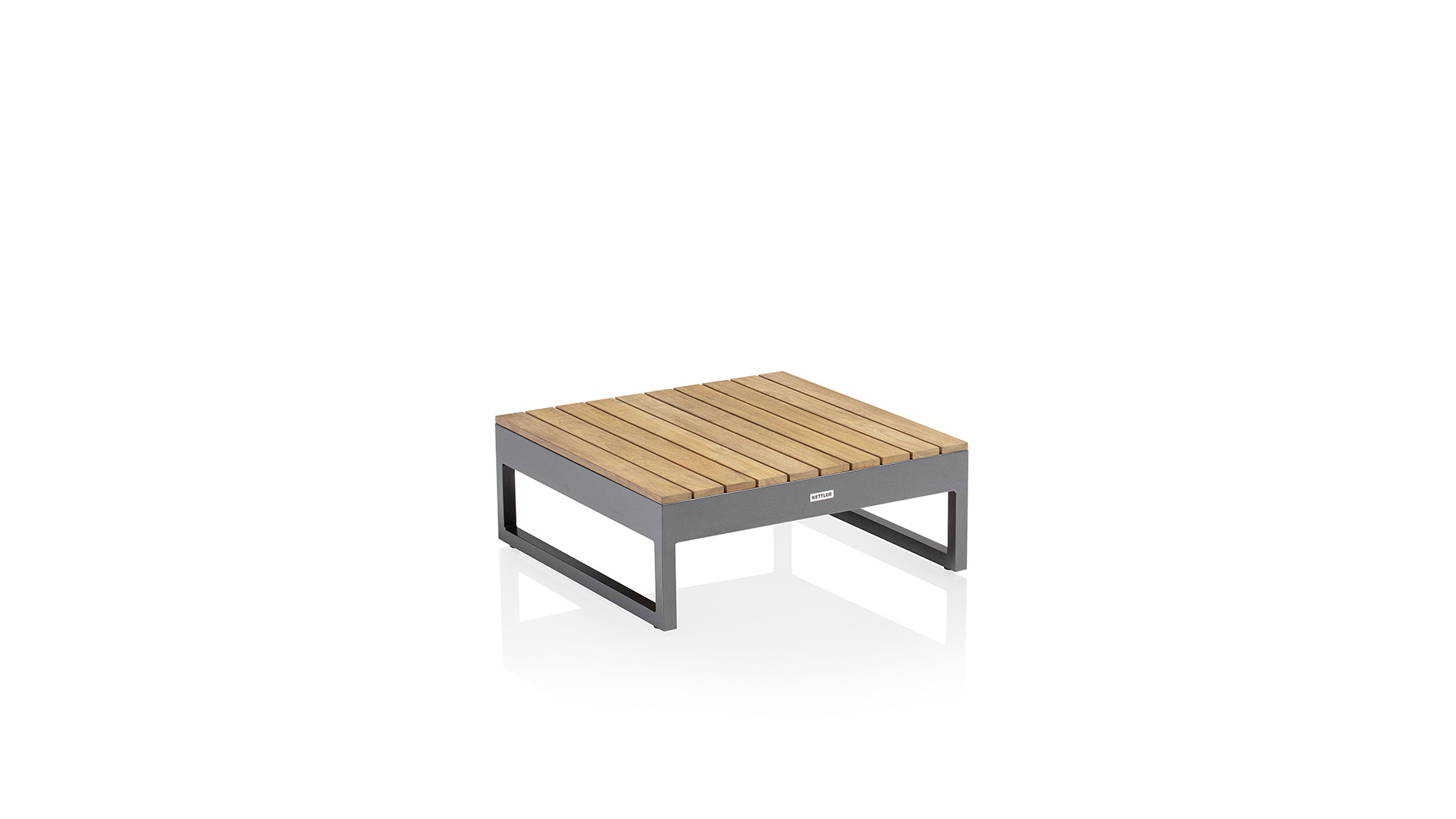 Lounge table, m. plate teak FSC® 100%, anthracite