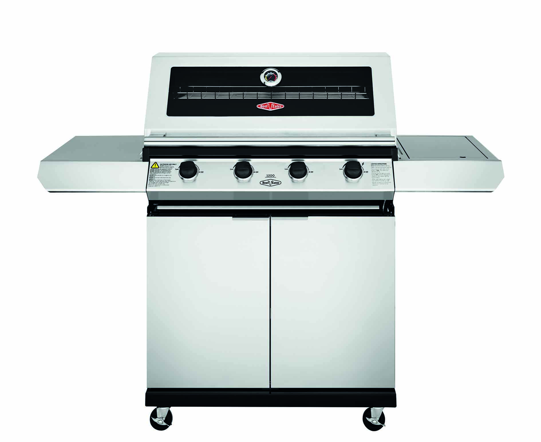 Beefeater 1200S Series - 4 burner grill trolley in