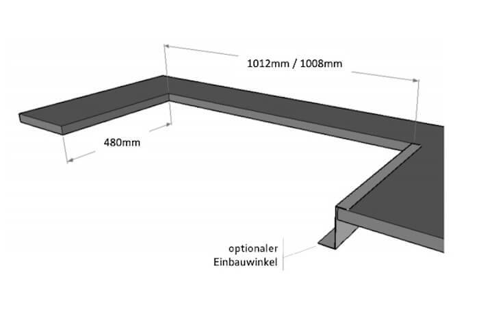 Installation angle C