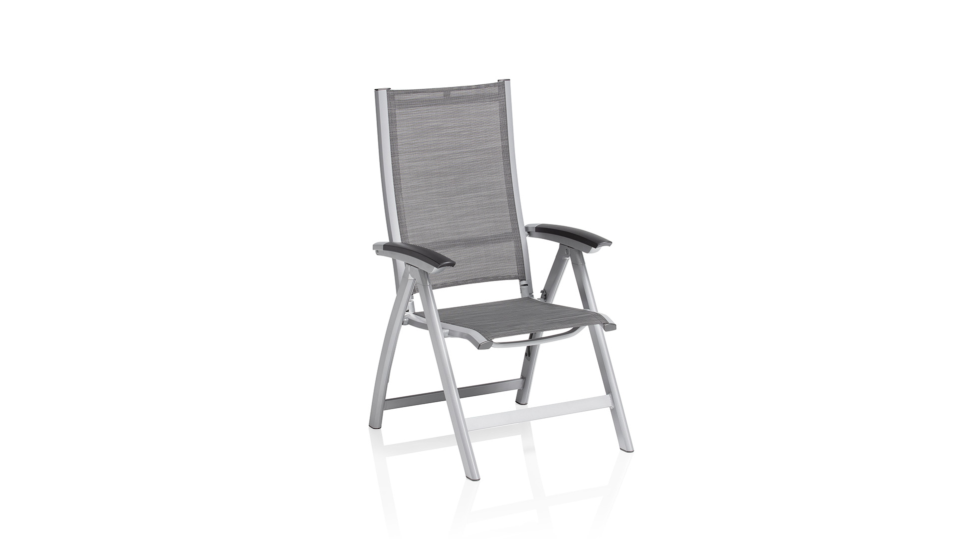 Multi-position chair, silver/graphite