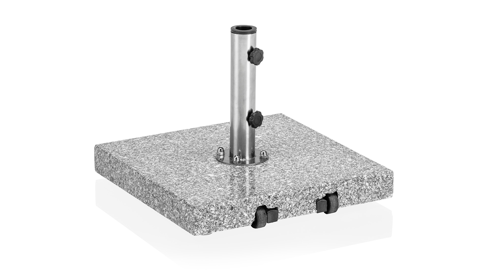 Umbrella stand granite, 40 kg, grey