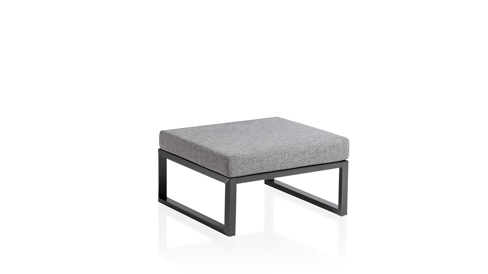 Side table / stool with cushion, anthracite, cushi