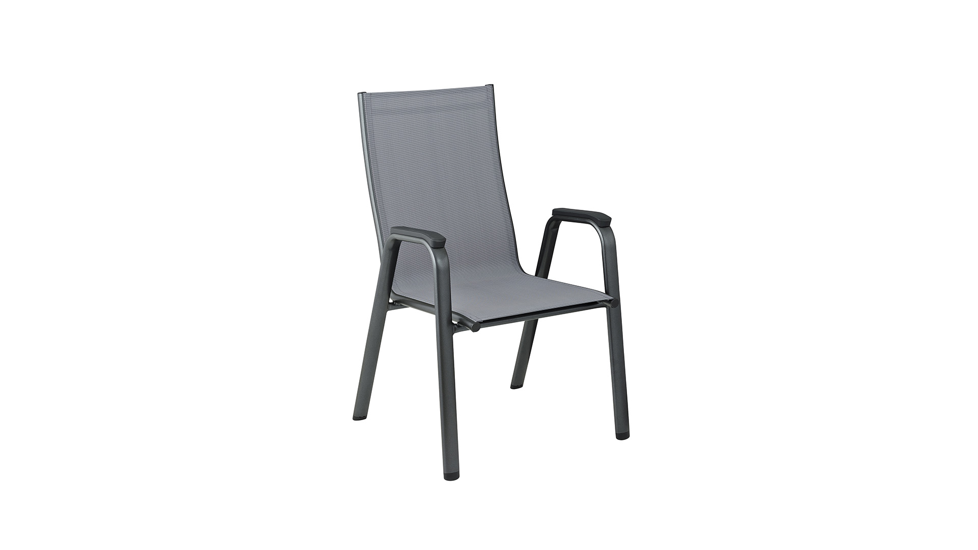 Stacking armchair, anthracite/anthracite-grey