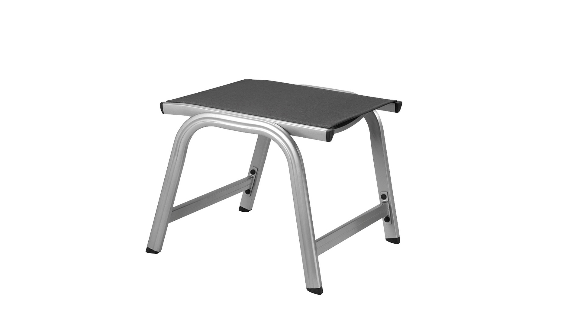 Stool, silver/anthracite