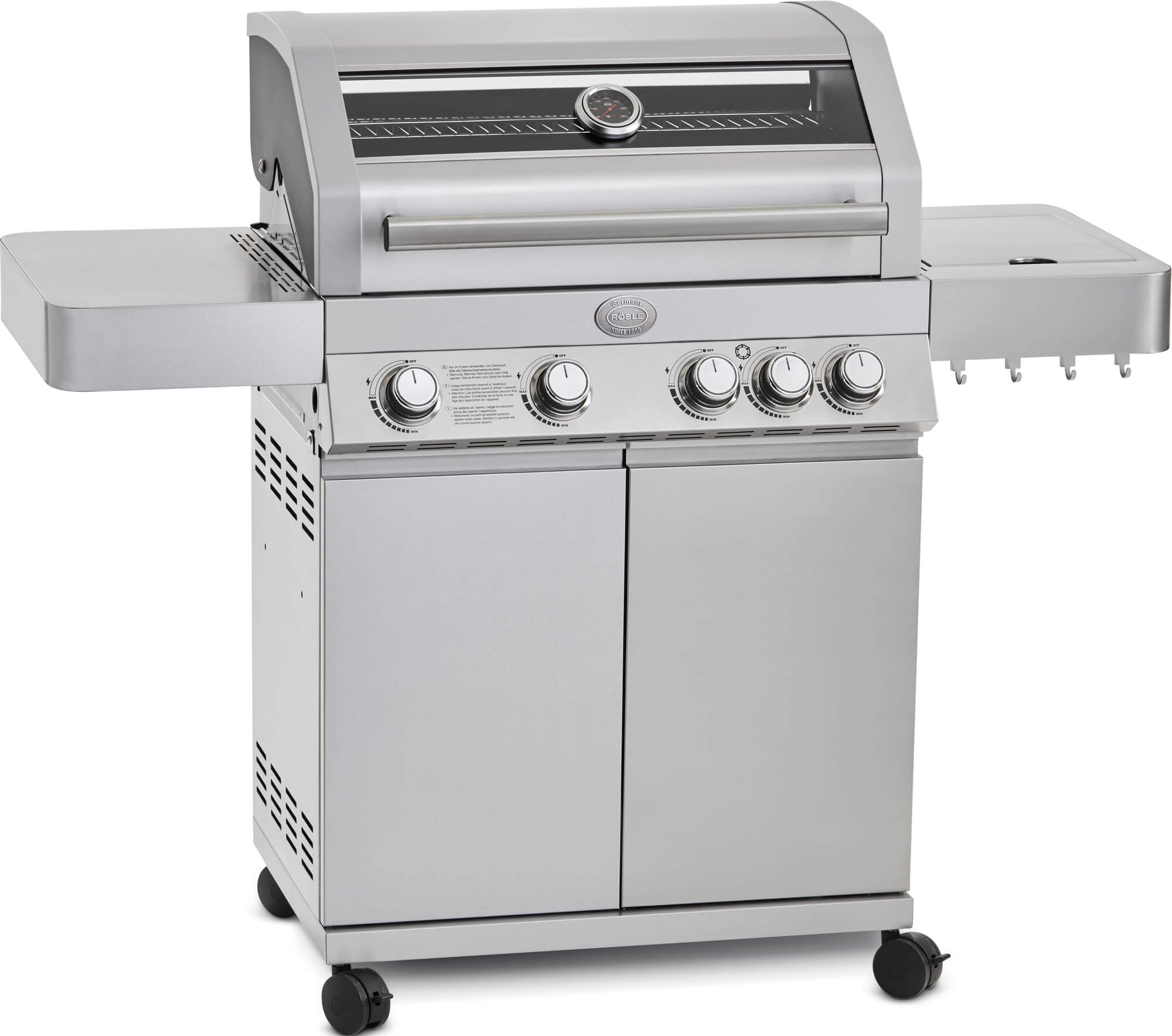 BBQ station Videro G4 stainless steel 50mbar