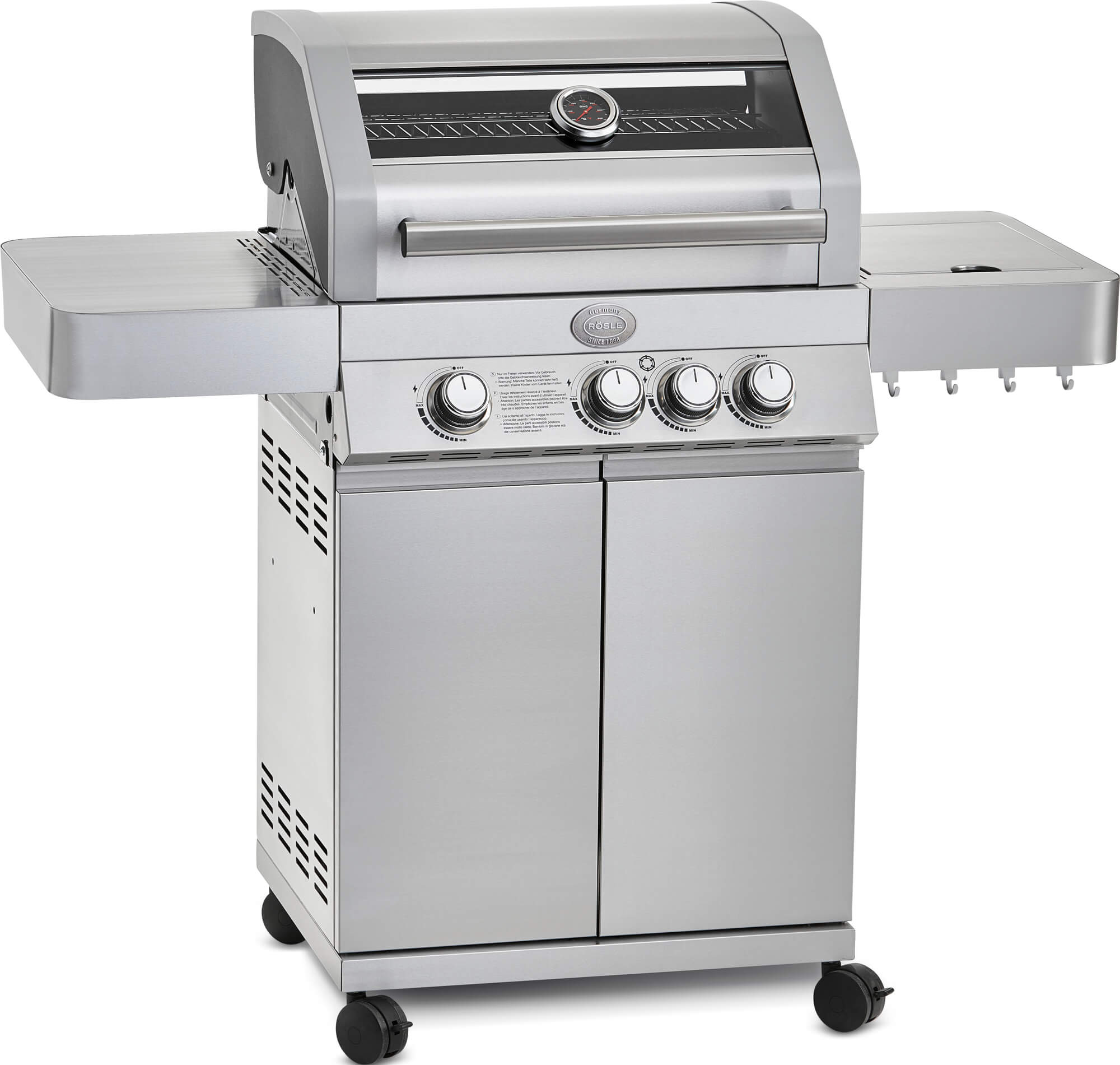 BBQ station Videro G3 stainless steel 50mbar