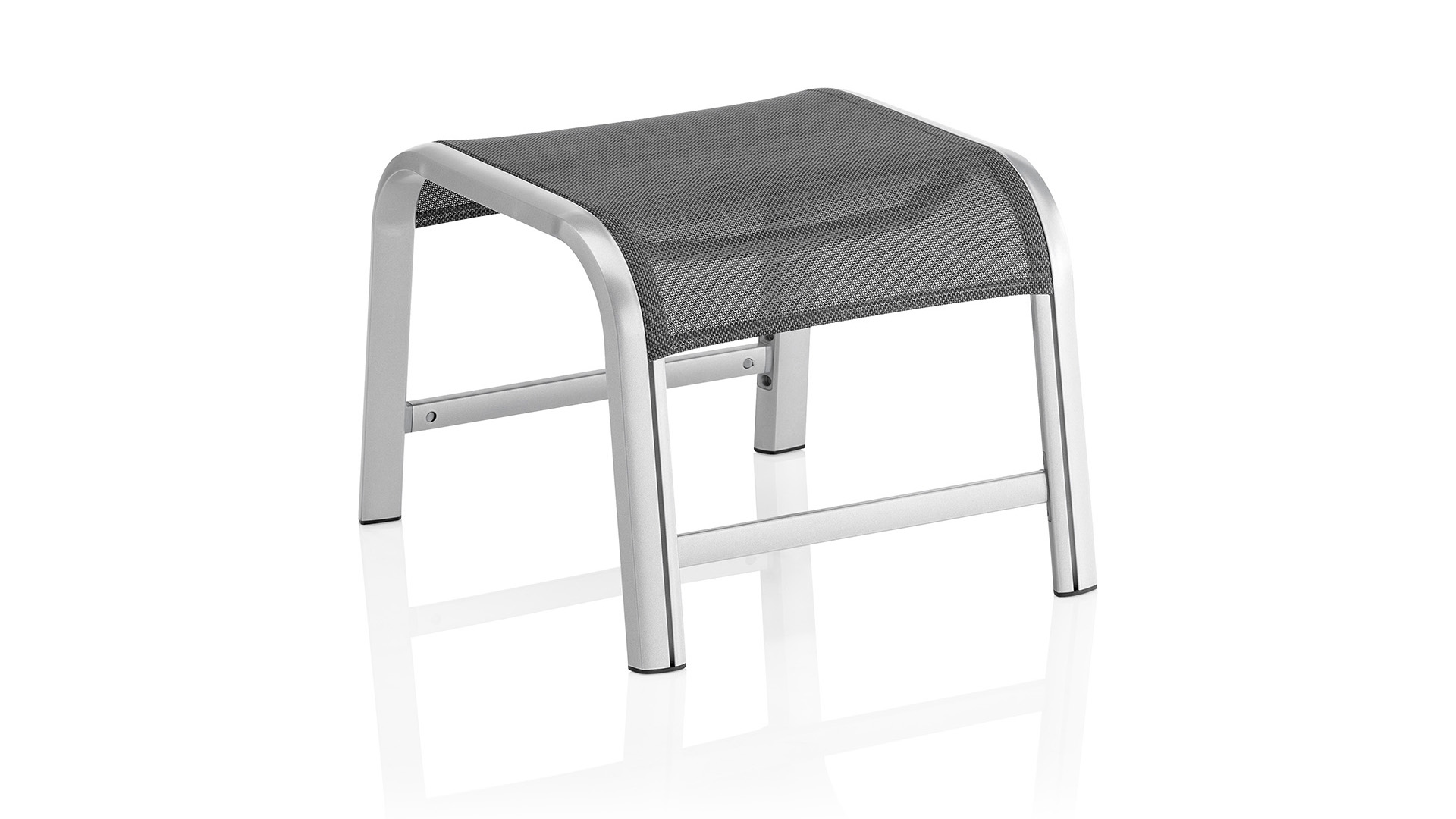 Stool, silver/graphite