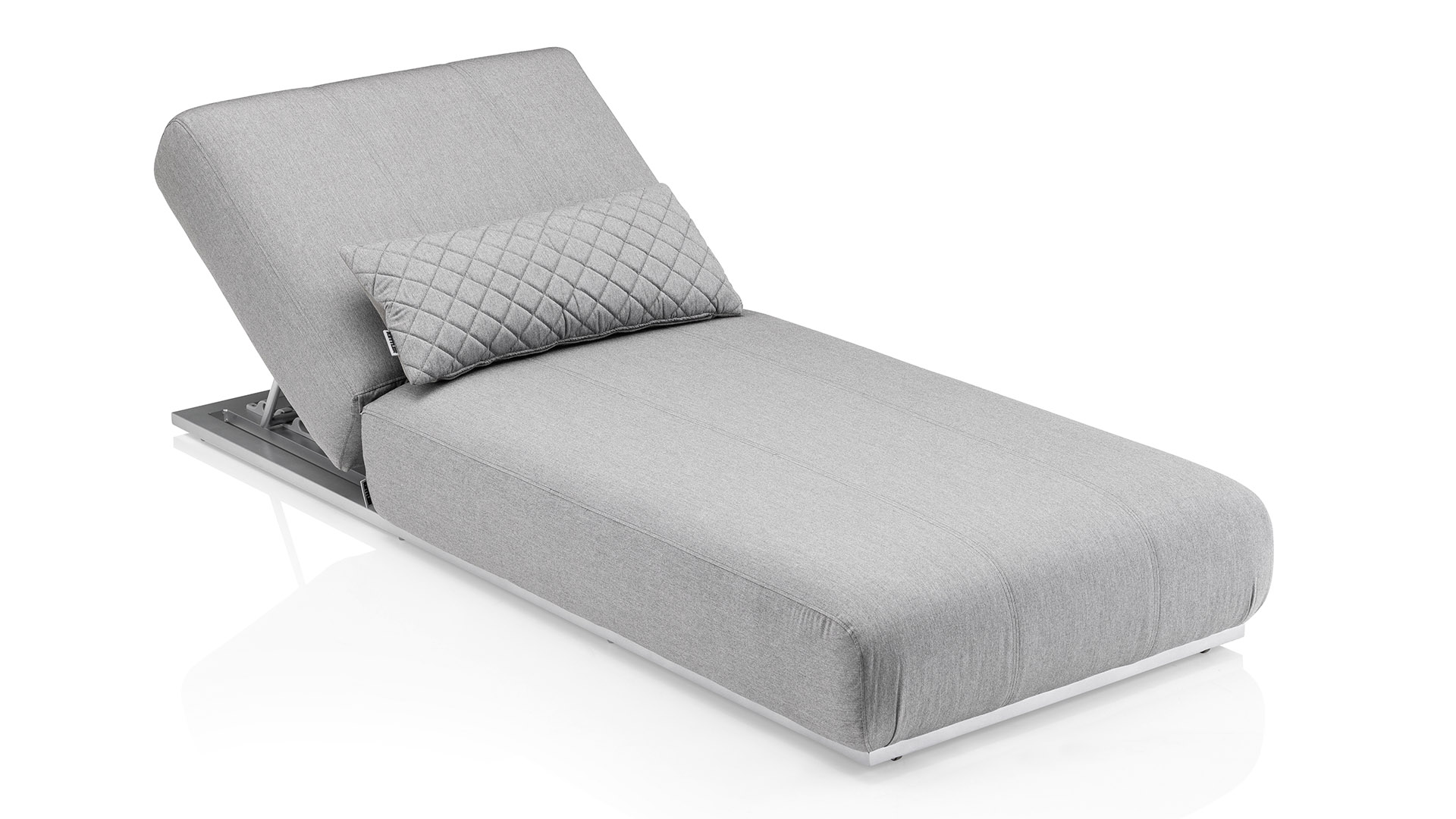 Sun lounger Sunbrella®, silver/grey mottled