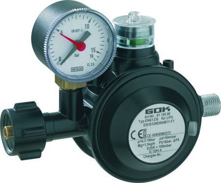 Gas regulator EN61-DS 1,5kg/h 50mbar