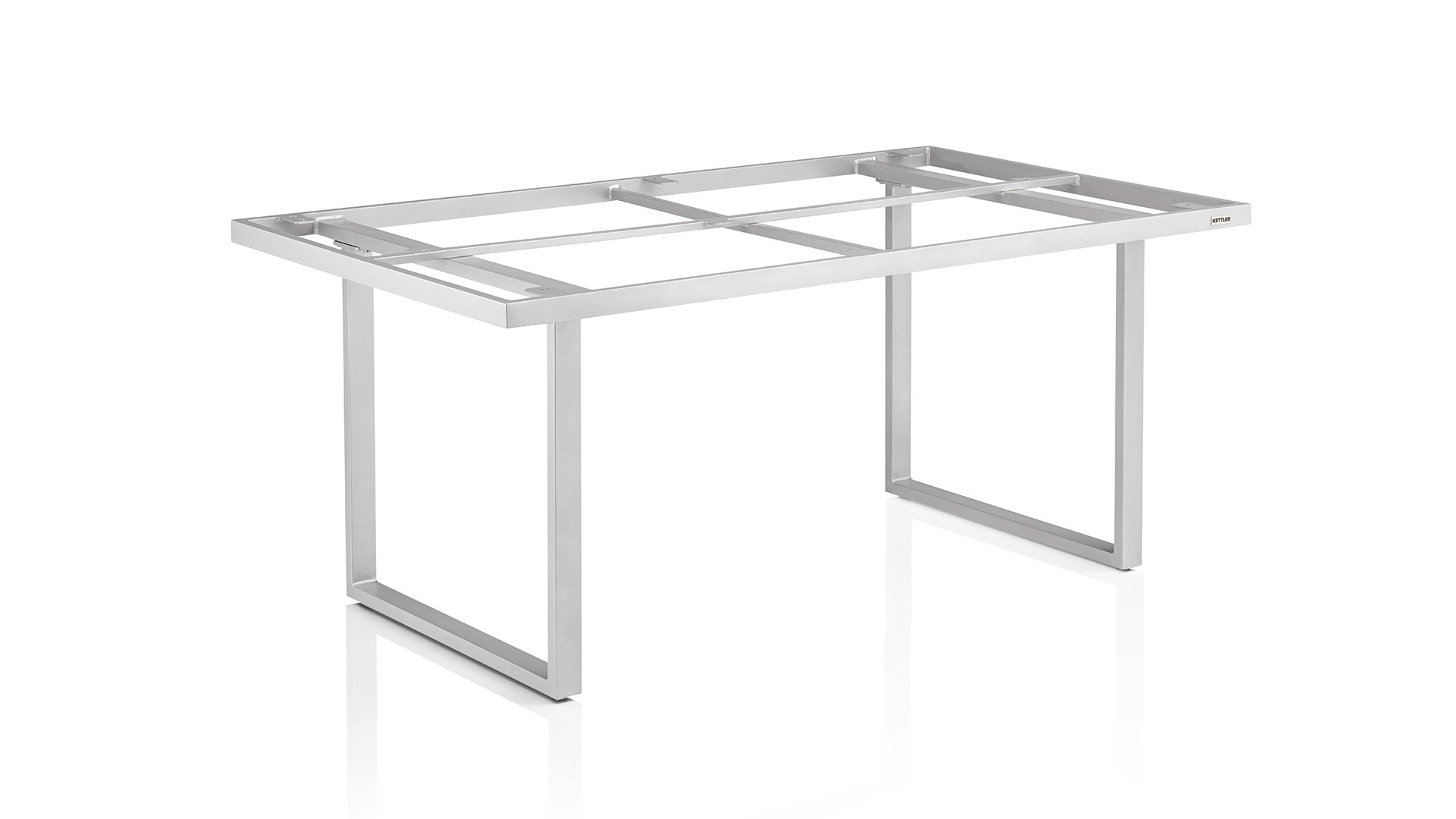 Casual dining table frame 160x95x68 cm, stainless 