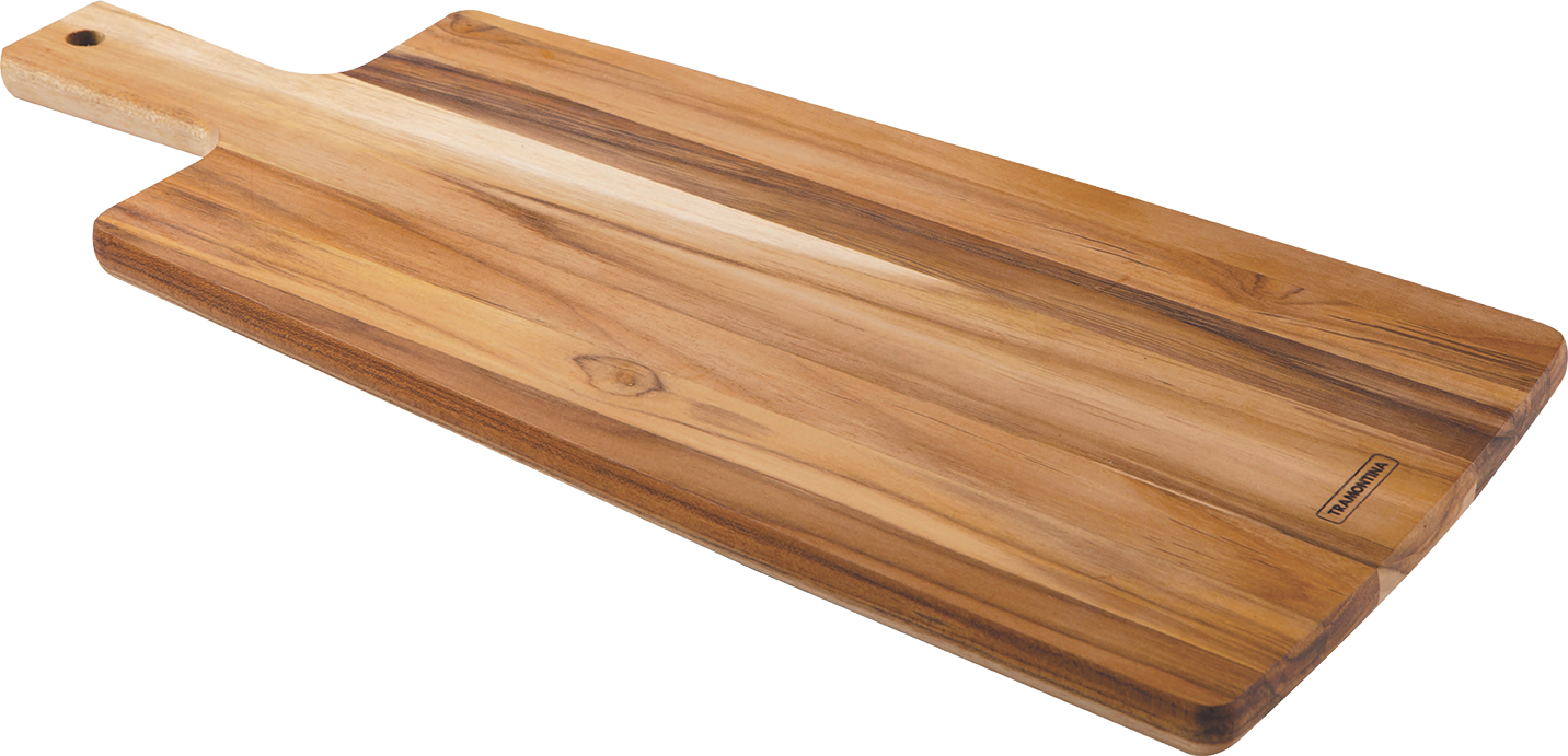 Schneidebrett aus Teakholz, 48 x 19 cm 